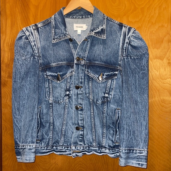 Frame Rosette Puff Sleeve Jacket - Picture 4 of 10